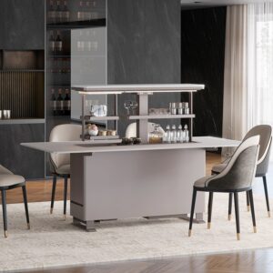 MESA DE JANTAR INTELIGENTE MODERNA – TECNOLOGIA E LUXO PARA A SUA CASA